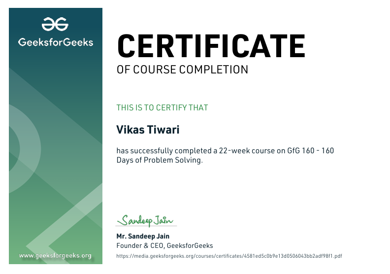 Vikas Tiwari | Full Stack Developer & Software Engineer — Mumbai